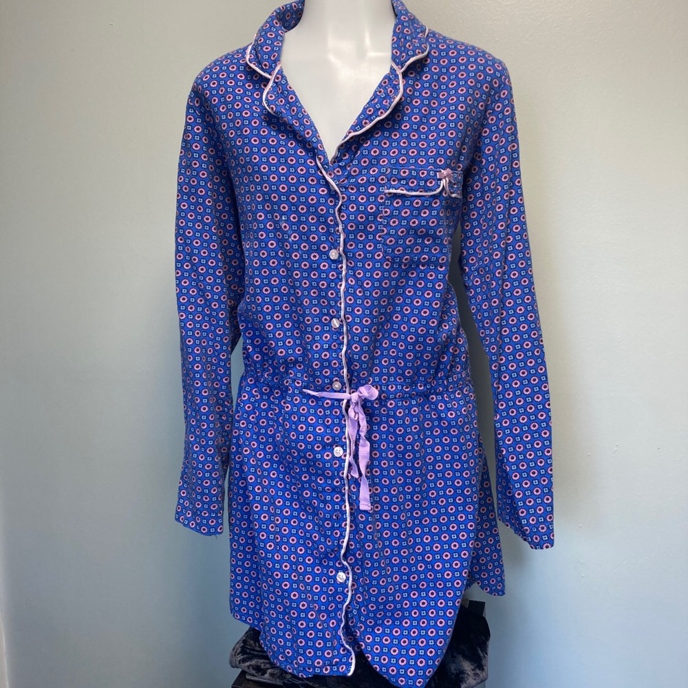 Vintage Victorias Secret Flannel Sleep Shirt M